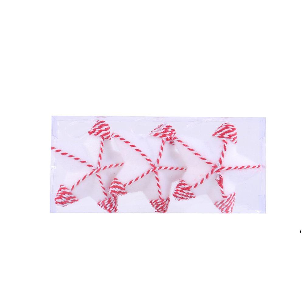 

3 Pcs 8cm Star Christmas Hanging Balls Snowflake Christmas Tree Pendant Party Favors Star