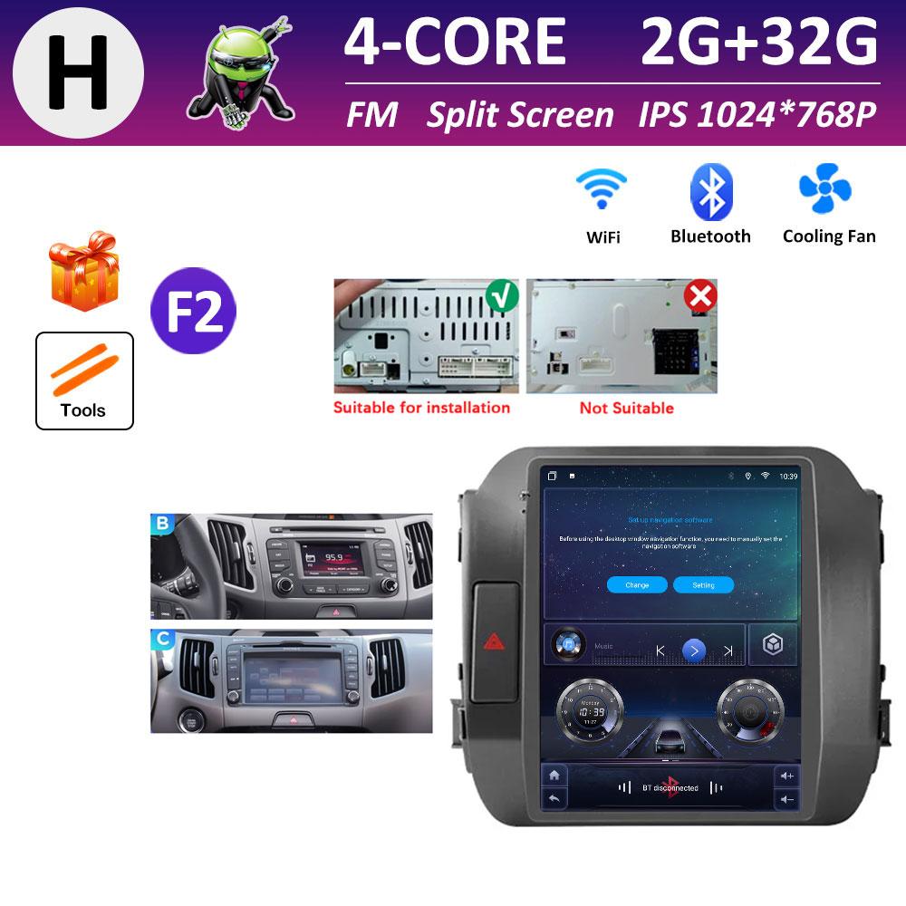 Car Multimedia Video Audio Player for KIA Sportage 3 SL 2010 2011 2012 2013 - 2016 Wireless Carplay WIFI DSP Stereo Bluetooth 4G