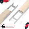 KOTARBAU® H-Post Base for Wall-In Installation Bracket Galvanized Steel Anchor 80 MM Set of 2