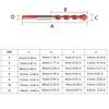Concrete Drill Bit Four-Edge Serrated Drill Bits 1/4 Shank High Hardness Steel Metal Drill For Brick