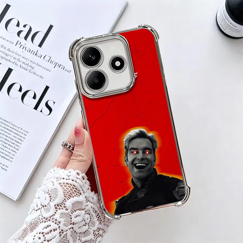 The Boys H-Homelander Soft Phone Case For Xiaomi Redmi Note 14 15 Pro Plus 13 12 11S 11T 5G 10 9S 9 Plating Anti-Fall Fundas