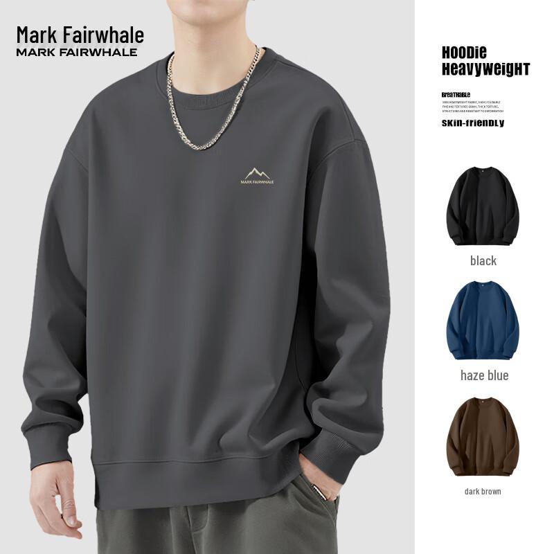 

Mark Fairwhale Men s Loose Fit Heavyweight Crewneck Sweatshirt 2XL