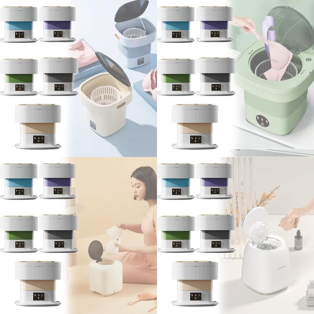 Home Cleaning Portable Washing Machine With Rotatable Function For Dorms And Baby Use