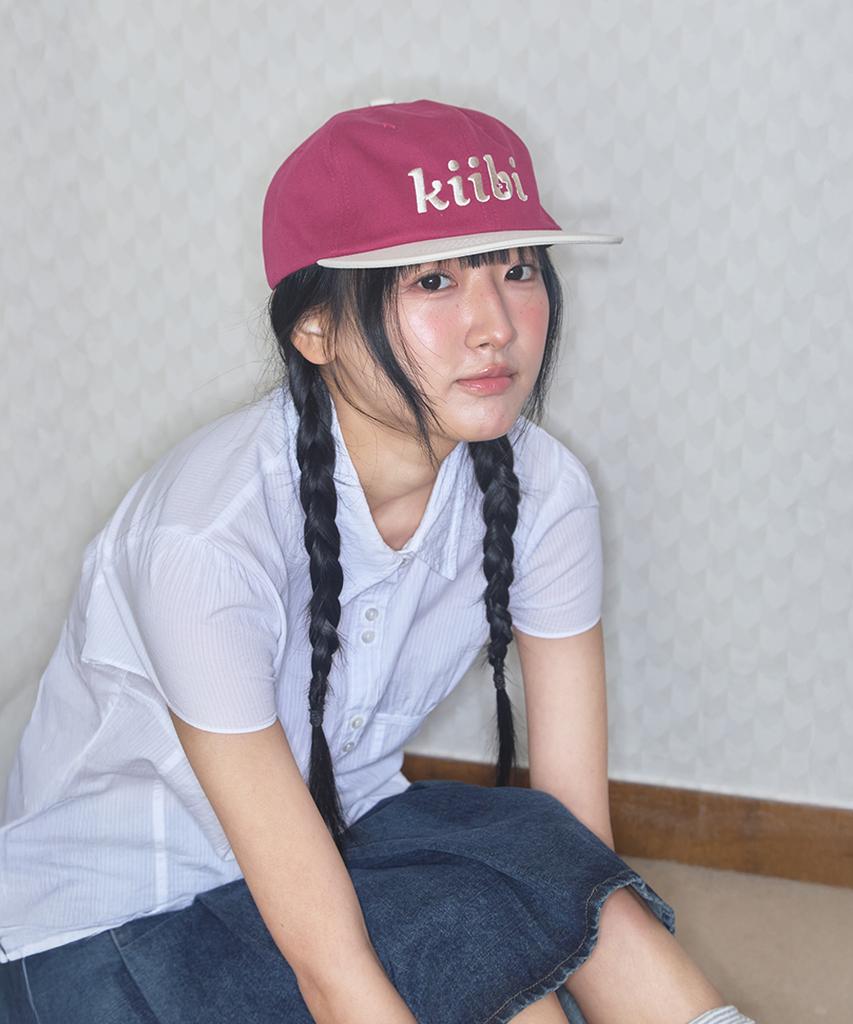 Kiibi Logo Two Tone Cap Red & Ivory
