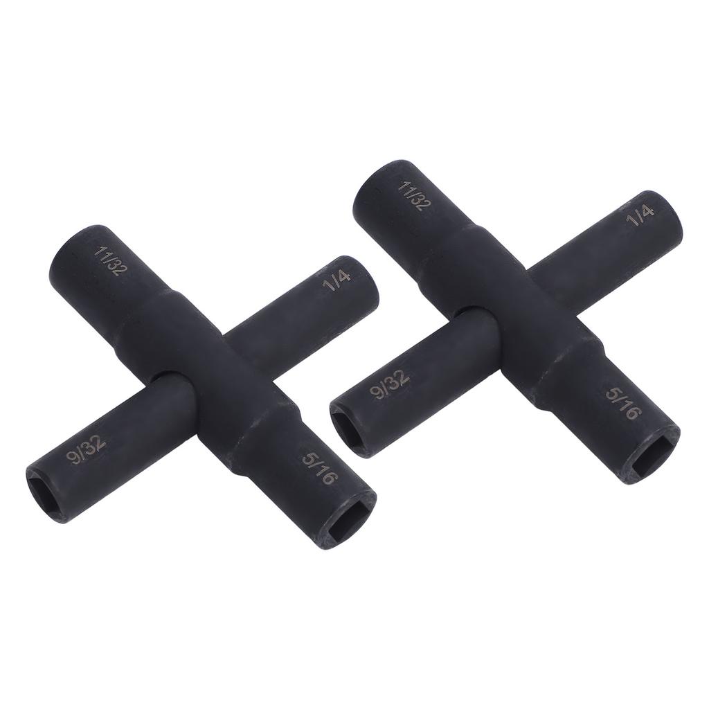 2 SZT. Klucz krzyżakowy 4-kierunkowy stalowy do zaworu kranowego węża 14 932 516 1132