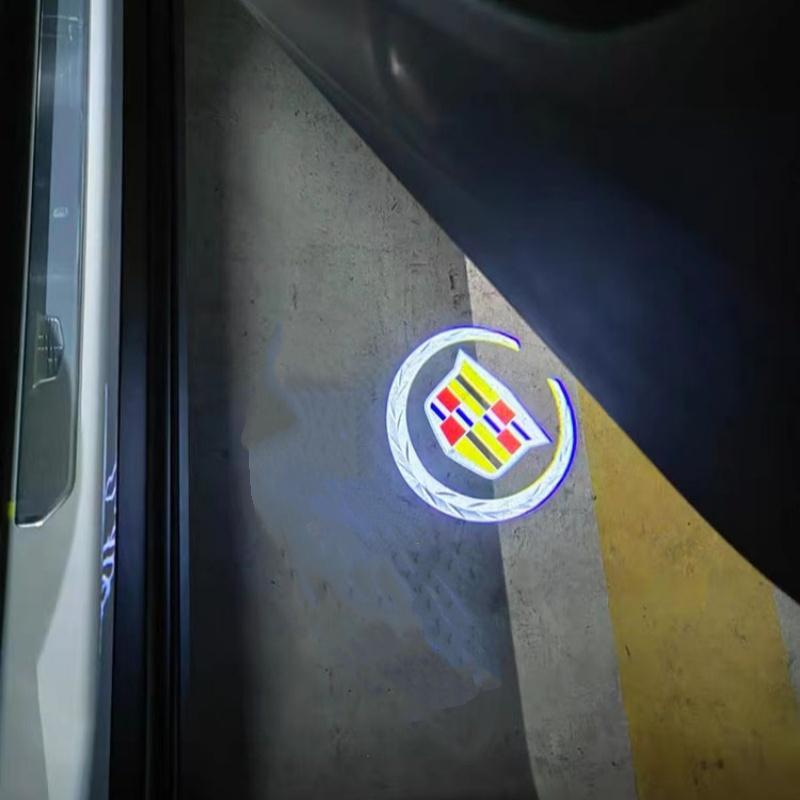LED Lamp Shadow Projector for Cadillac Car LED Car Logo Lamp Door Shadow Light SRX XT4 XT5 XT6 ATS XTS CTS CT6 Car Accessories