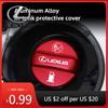 Interior Stickers Aluminum Alloy Fuel Tank Cap Car Fuel Tank Cover Accessories For Lexus F SPORT LBX NX RX 350h 450h Plug-in Hyb