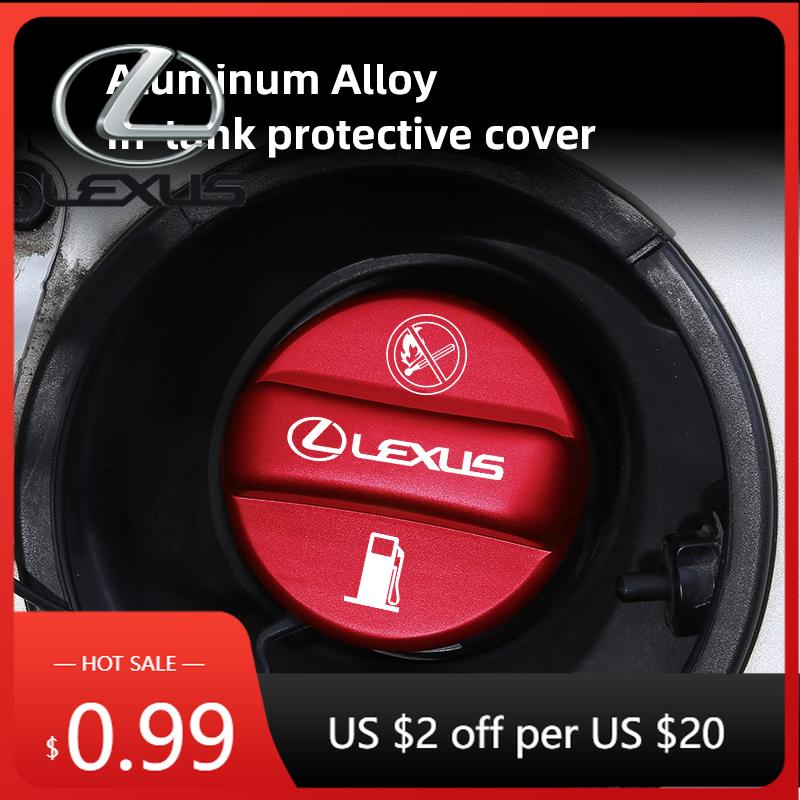 Interior Stickers Aluminum Alloy Fuel Tank Cap Car Fuel Tank Cover Accessories For Lexus F SPORT LBX NX RX 350h 450h Plug-in Hyb