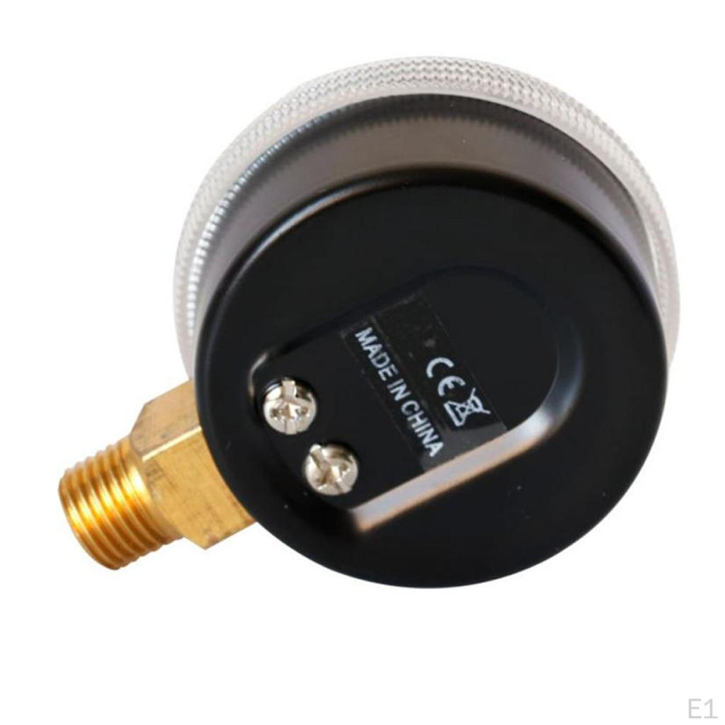 Single Scale Liquid Filled Air Pressure Gauges, 0/600 psi Range, Dial Display, 1/4 inch Male NPT
