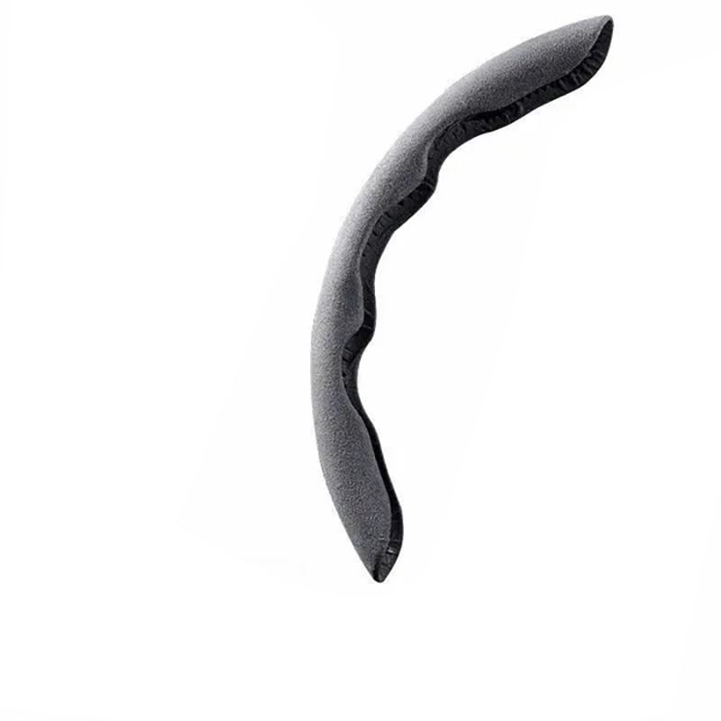 Nova camurça de fibra de carbono peças de automóvel segurança anti-deslizamento capa de volante universal protetor de volante do carro para acessório do carro