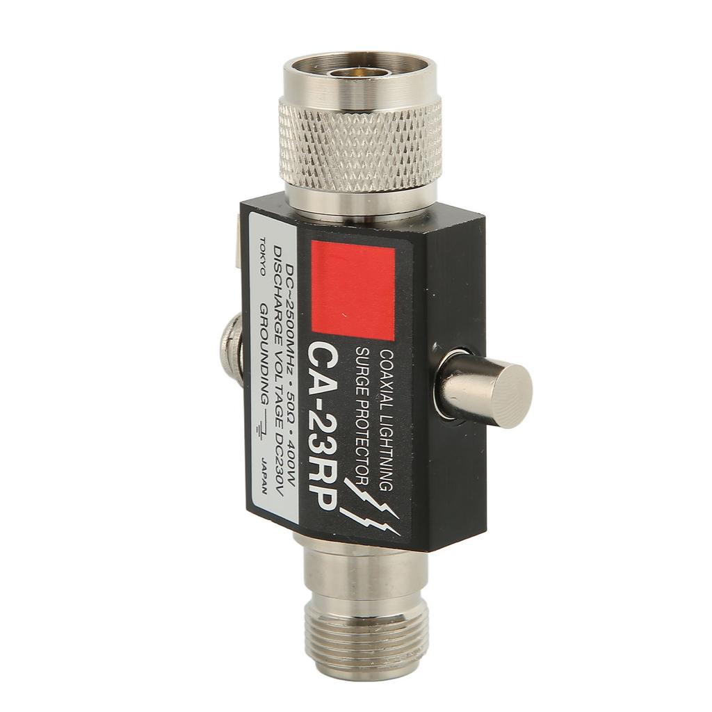Lightning Surge Arrester 400W Male to Female Lightning Surge Protector for Walkie Talkie Antenna