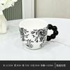 Retro Flowery Creative Ceramic Mug Home Cup Office Coffee Cup Breakfast Afternoon Tea Cup Living Room Desktop Drinking Utensils