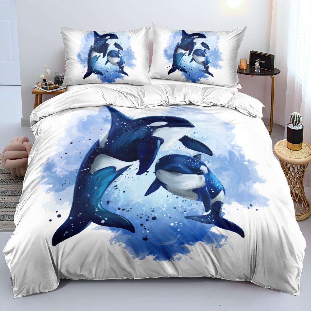 2026 Deep Sea 3D Marine Animal Bedding Set - 3 Piece