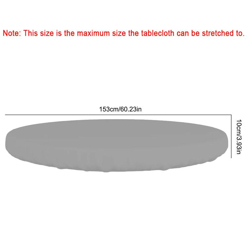 Round Table Rain Cover Outdoor Garden Furniture Waterproof Sun-Proof Protection Garden Patio Rain Covers Oxford Fabric Lining