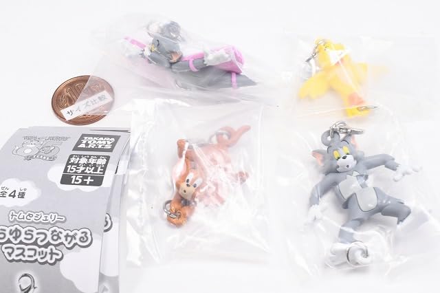 Tom and Jerry Κρεμαστά Συνδεόμενα Μασκότ 4 Κάψουλες Gacha [Σετ] (Πλήρης)]