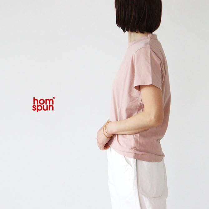 homspun Jersey Short Sleeve 6271 Order Dusty T-Shirt (Dusty Pink) [Special Color] Women's (JP, Alphabet, S, Pink)