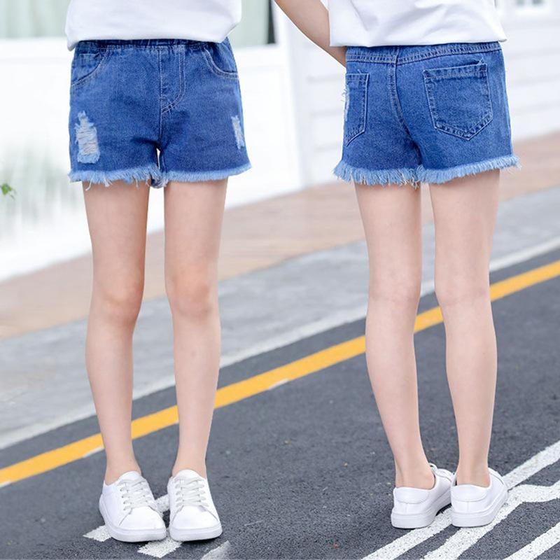 Neue Mädchen Jeansrockhosen Sommer Ausländische Shorts Kinder Faltenhosen Mode Koreanische Version von Kinderkleidung