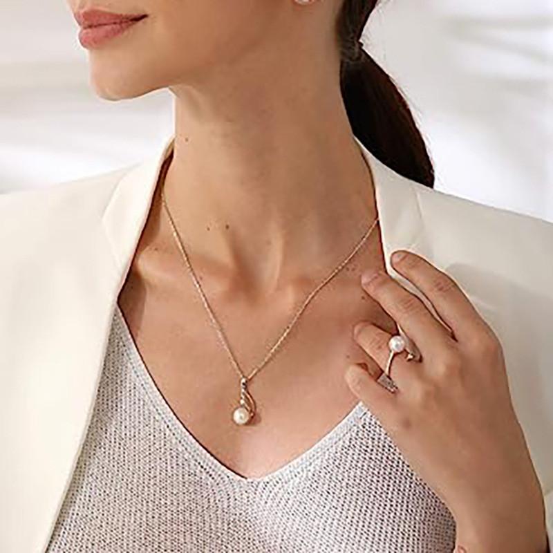 Sterling Perlenkette für Damen Luxus Perlenketten Koreanischer Schmuck Geschenke