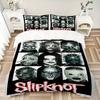 Slipknot Band Masks Print 3Pcs Bedding Set,Duvet Cover with 2 Bedro,Pillowcase Home Birthday Gift