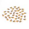 100pcs Wooden Mini Bee Ladybugs DIY Craft Scrapbooking Home Garden Decoration Wedding Party Kids Gift Self Adhisive Wall Sticker