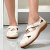 TUINANLE Sandals Summer Breathable PU Leather Slippers Women Fashion Non-Slip Casual Roman Shoes Ladies Sandals