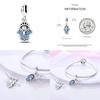 925 Silver Color Evil Eye Charm Demon Eye Bead For Original Bracelet&Bangle DIY Making Fashion Jewelry Gift