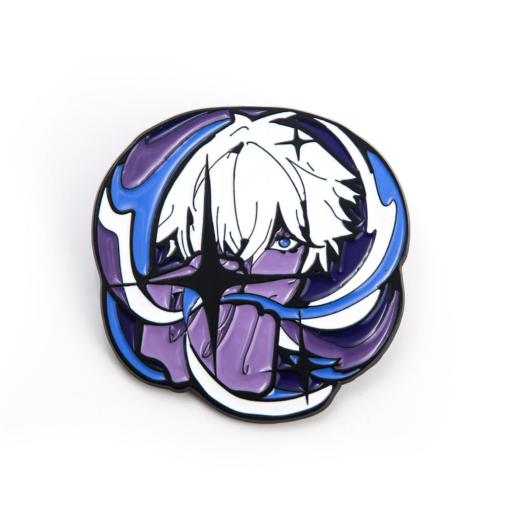 Cute Anime Props Satoru Gojo Brooches Inumaki Toge Metal Badge Emblem Pins Cosplay Pendants Figure Kids Toys Gifts