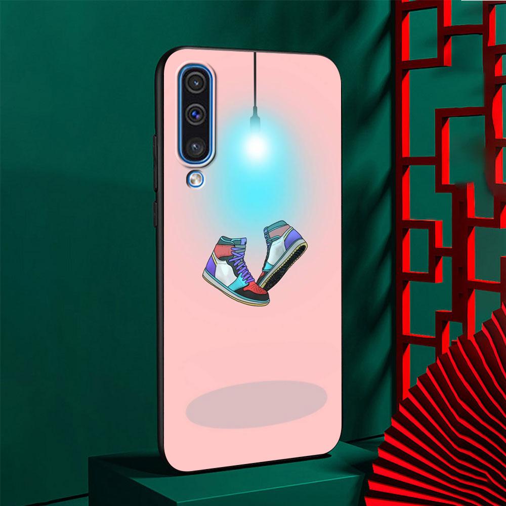 Pouzdro na boty Sneakers pro Samsung Galaxy A50 A50s A40 A20e A20 A30 A30s A70 A70s A10 A10s A20s A11 A21 A42 Černý kryt na telefon