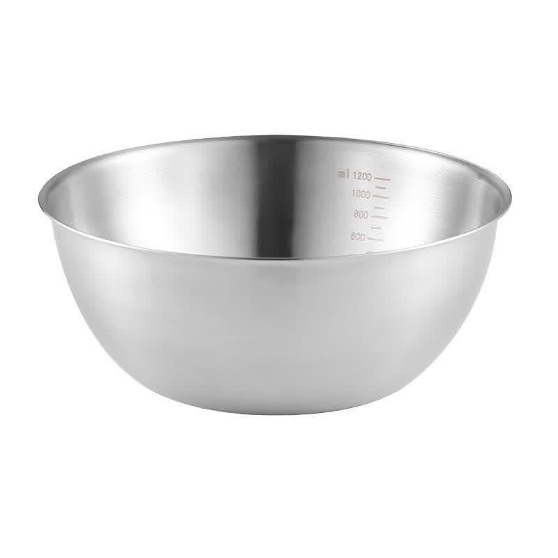 ZISIZ Japanese Style Stainless Steel Salad/Mixing Bowl Set