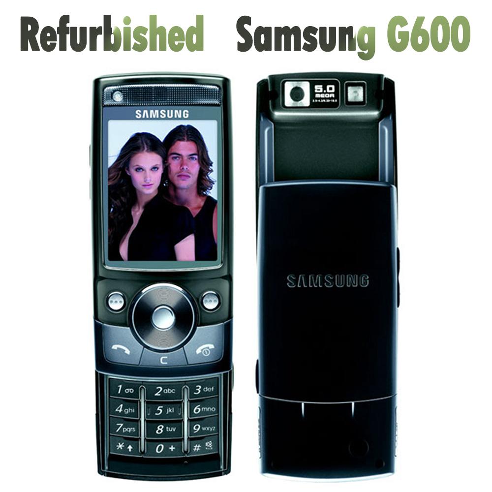 Samsung 95% nieuwe Gereviseerde  G600 Mobiele Telefoon simple set zwart/zilver