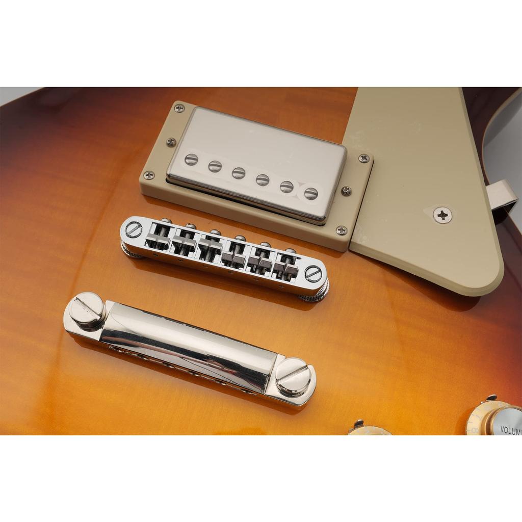 Musiclily Pro 10.4mm Wide-Style Tune-O-Matic Bridge for Epiphone Les Paul SG LP-Type Electric Guitars, Chrome