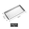 Thickened 304 Stainless Steel Rectangular Square Golden Plate Korean Barbecue Dish Sushi Flat Bottom Plate Tray Storage Tray