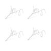 4 Pcs Stainless Steel Coffee Diversion Nozzle Silver Camping Coffee Accessory  Outdoor Camping Use