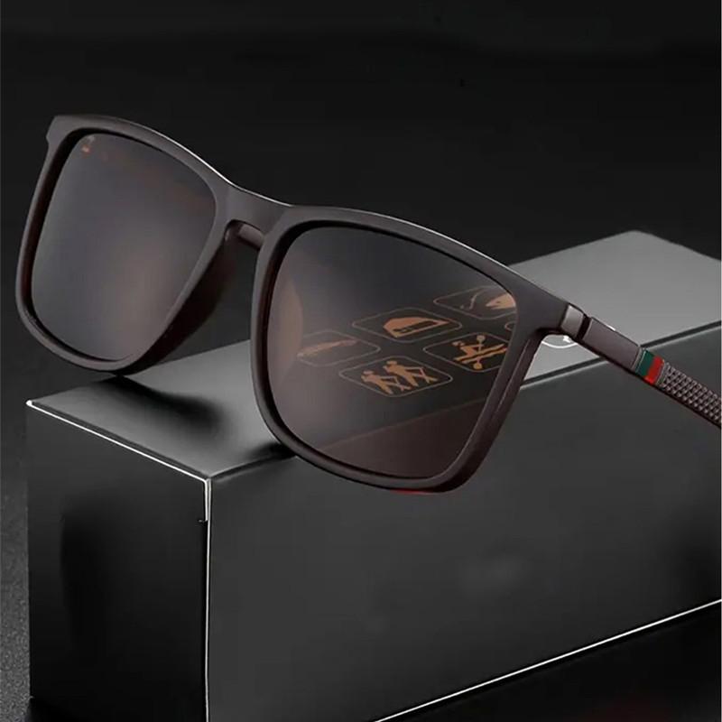 Fashion Square Polarized Cycling Sunglasses Men Women Driving Fishing Luxury Brand Designer Sun Glasses Eyewear UV400