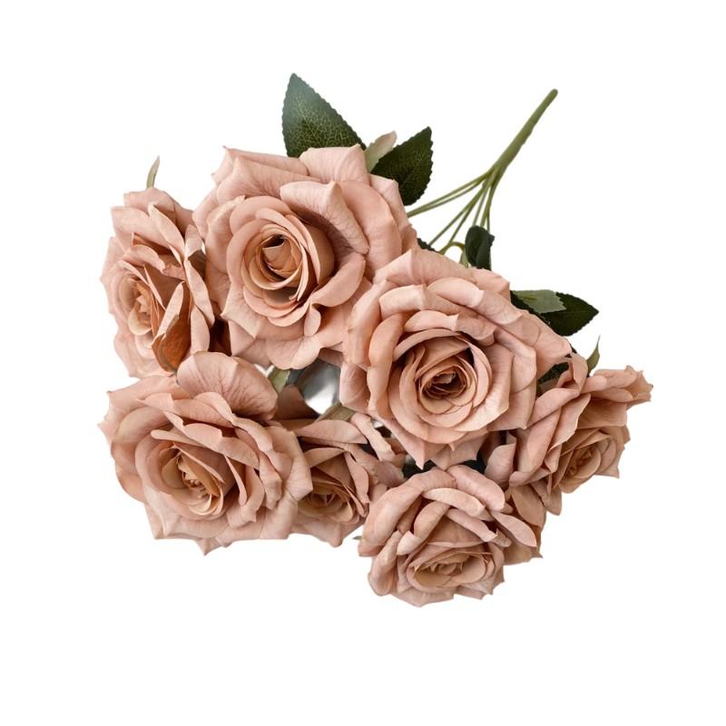 41Cm 7 Forks Silk Screen Rose Artificial Flower Wedding Living Room Decoration Road Guide Bouquet, Artificial Flower
