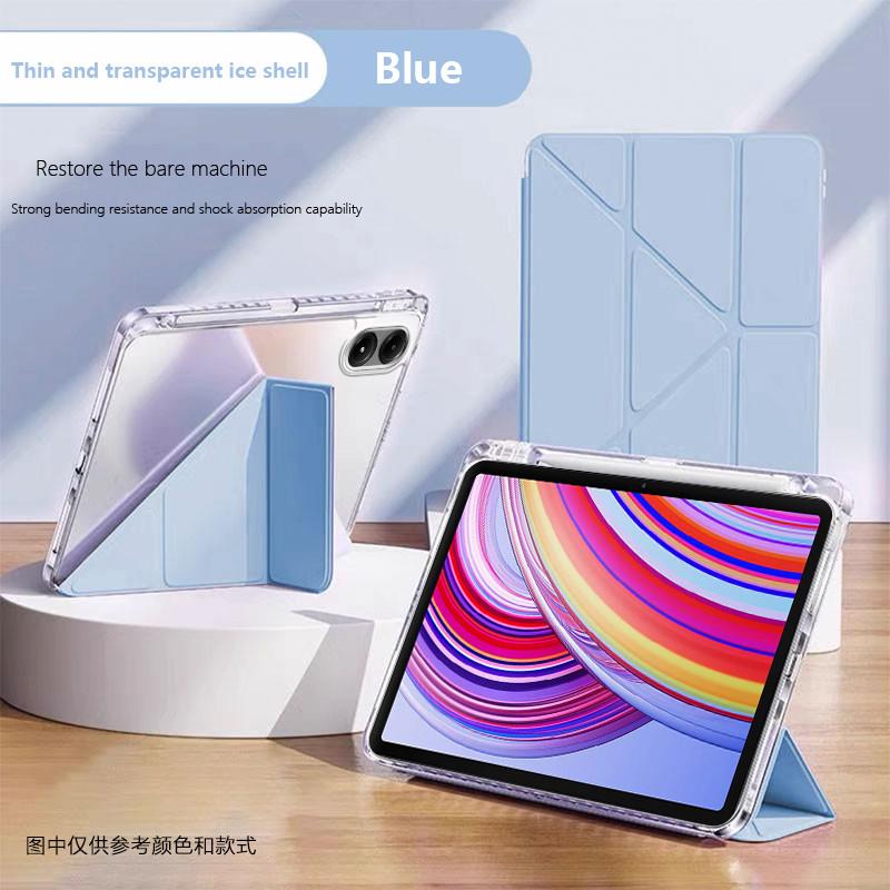 Étui pliable en acrylique en Y pour Poco Pad M1 X1 11.2 12.1, Redmi K Pad 2 Pro 12.1 SE 11, Pad 8 7 6 5 Pro Mini 8.8   Housse Redmi Pad 2 Pro 12.1