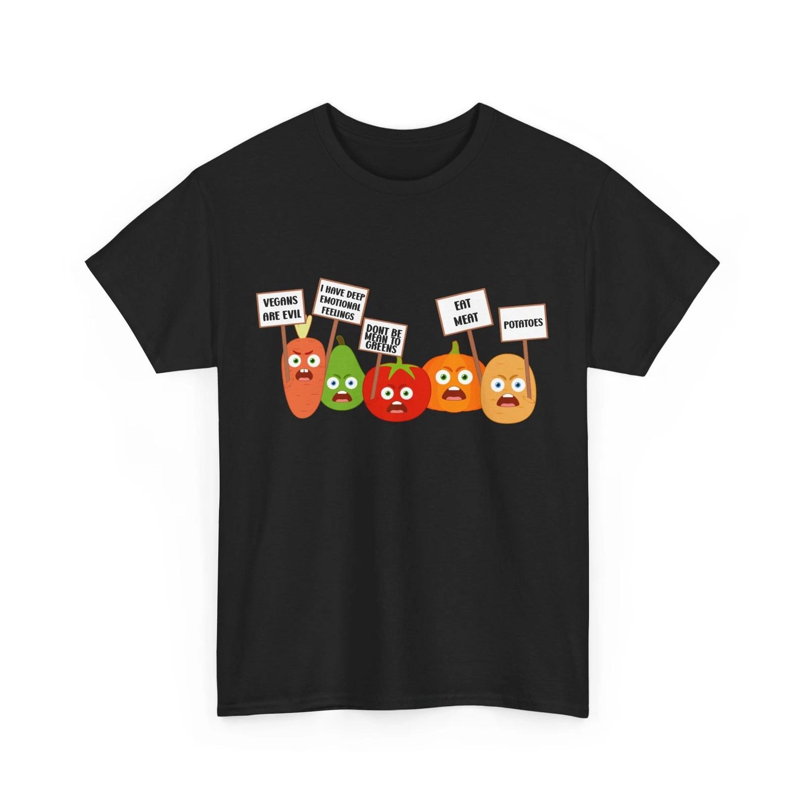 

Vegetarian Shirt, Vegan Food Lovers Women Men Cute T-shirt L