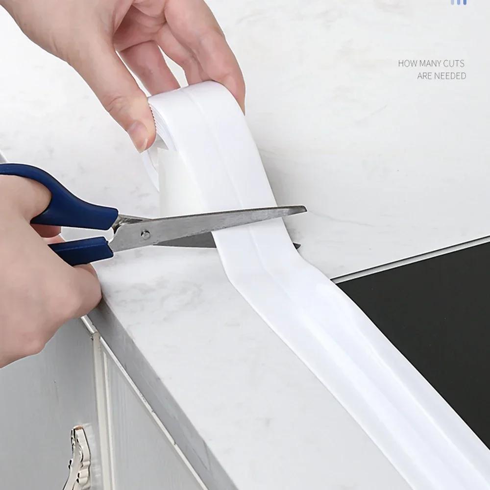Waterproof Nanos Tape Wall Double Sided Tape Kitchen Cardboard Seal Strip Bathroom Shower Sink Bathtub Caulking Moth Mildew Home