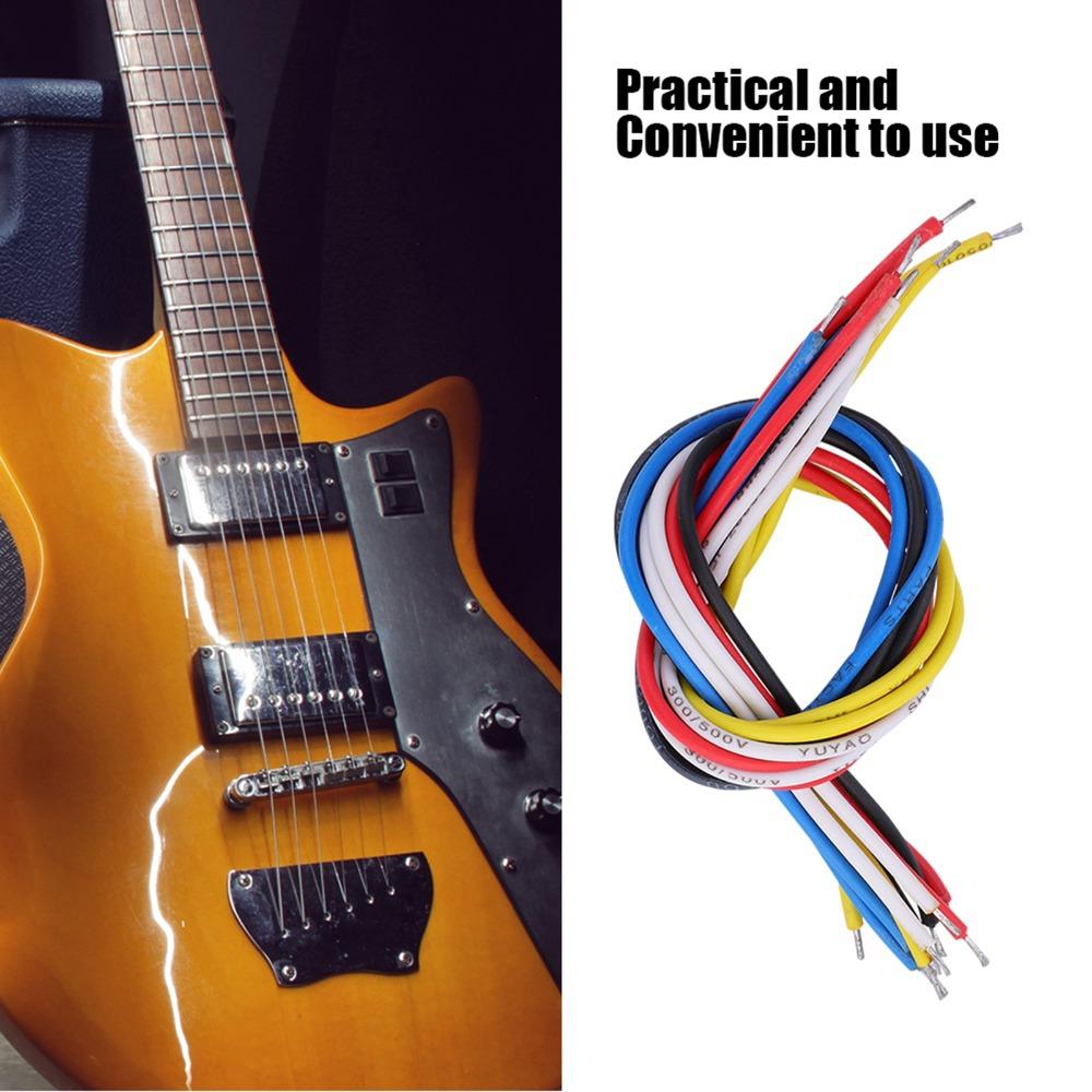10PCS Plastic + Metal Connecting Wire 19cm Length Electric Guitar Wire For Electric Guitar