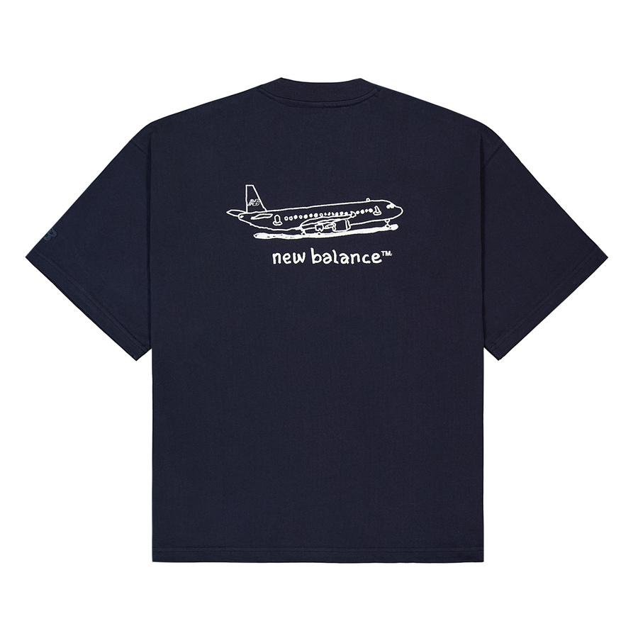 New Balance NB Grey SS25 T Shirt Men's Navy Blue NEF29641-NV