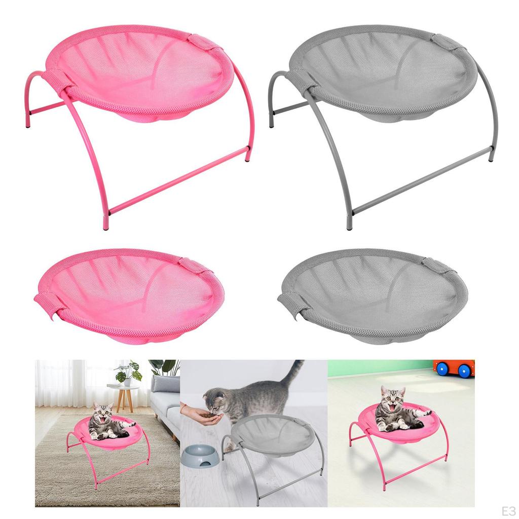 Vier Jahreszeiten Runde Weiche Katzenhängematte Atmungsaktiv Stabil Haustier möbel Abnehmbares Kinderbett