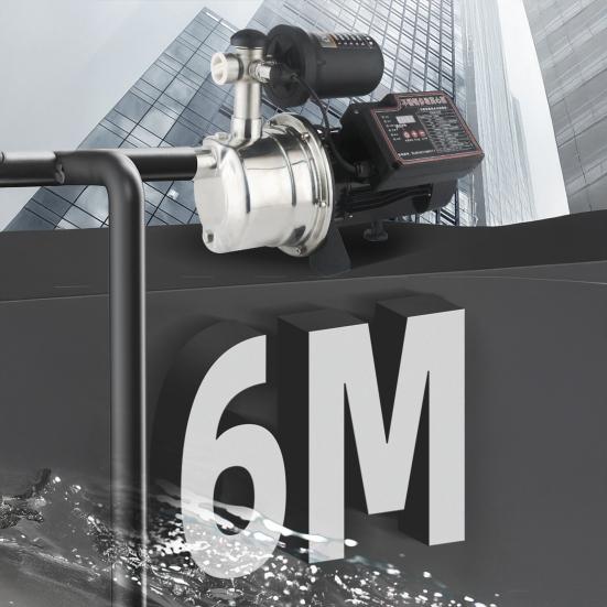 Centrifugal Pump Smart Constant Pressure Booster Pump 0.87 HP 1480 GPH Ultra Quiet 55dB Home Water Pump