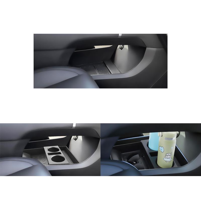 For Hyundai Santa Fe 2024 2025 Car Center Console Box Central Lower Layer Storage Tray Organizer Stowing Tidying Accessories