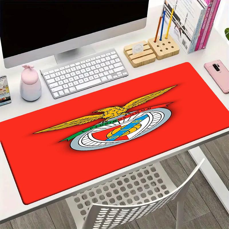 Benfica Thema Mauspads, Rutschfeste Gummiunterseite, Multifunktionales Büro- & Heimdekor, Perfekt für die Personalisierung des Arbeitsplatzes.