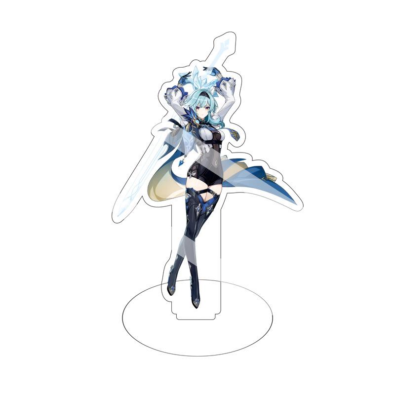 

Game Merchandise Paimon Qiqi Di Luke Young Master Station Sign Big Stand Painting Animation Acrylic Big Stand Sign 15cm*3PCS