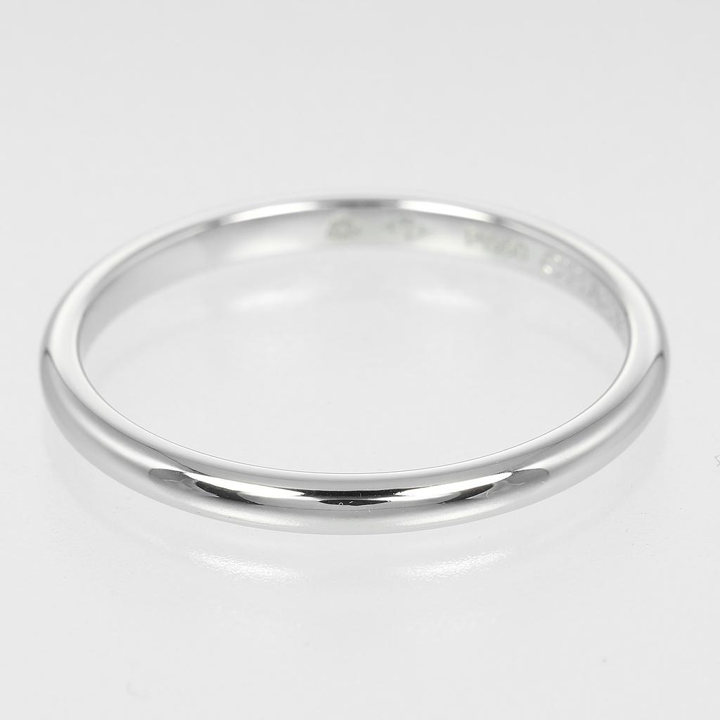 Chaumet Eternal De Chaumet Ring 0.1" Band Pt950Platinum/diamond #9.5(US Size) 3.77g Mens Used