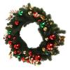 Xmas Wreath 50CM Artificial Decorative Front Door Hanging Wreath with Light for Holiday Home Decor