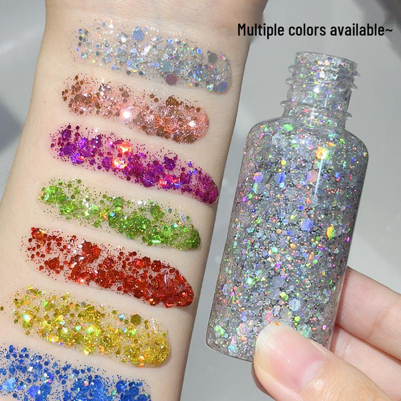 Fard de pleoape lichid cu sclipici Bling Bling pentru copii - Machiaj de scenă cu gel cu sclipici mare