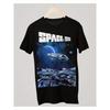 Men'S Vintage 1969 Retro Sci-Fi Graphic T-Shirt - Space: 1999 Spaceship & Planets Print, with Lettering, Breathable All-Season Comfort Fit Round Neck