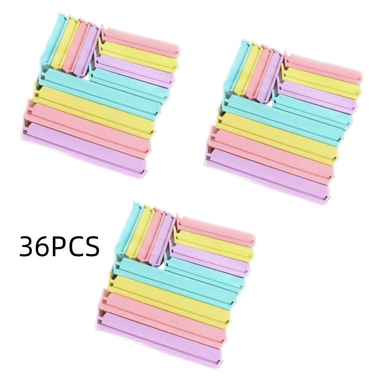 12/24/36 SZT Klipsy do Zamykania Torebek Plastikowych Torebka na Przekąski Plastikowe Przenośne Przechowywanie Kuchenne Elastyczna Klamra Klamra do Torebek